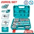 TOTAL One-Stop Tools set nasadnih ključeva 1/2", 20 dijelova, 3,1 kg (THT121201)